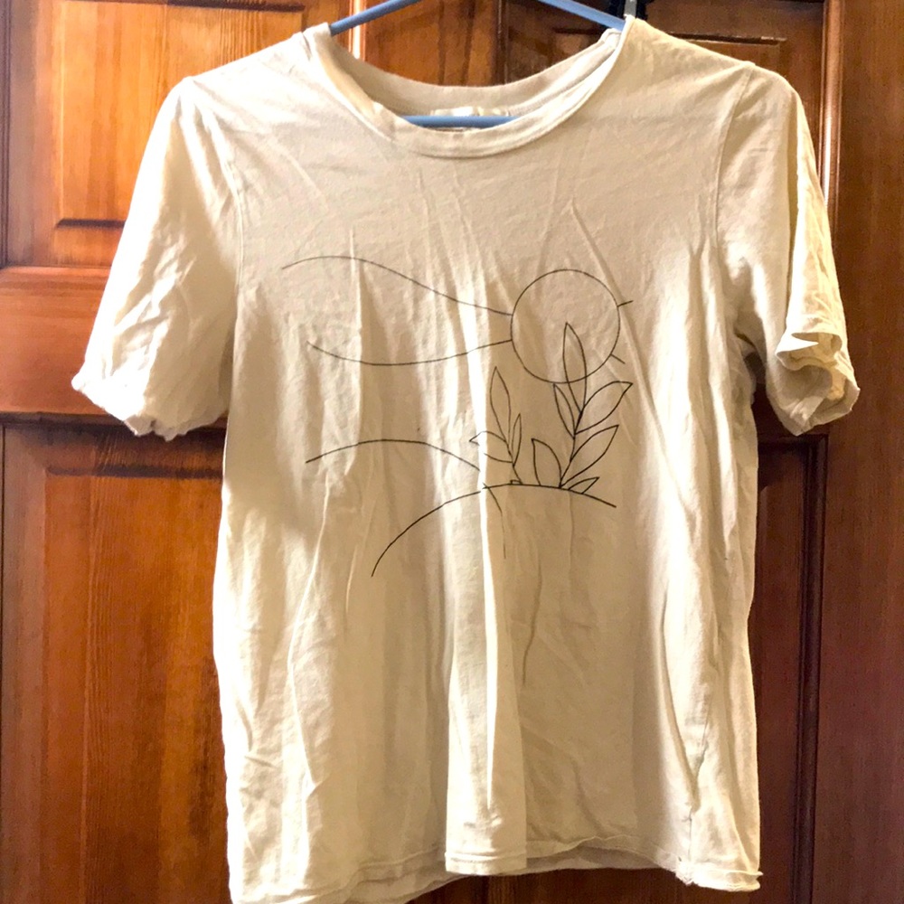 Sunset drawing tee shirt